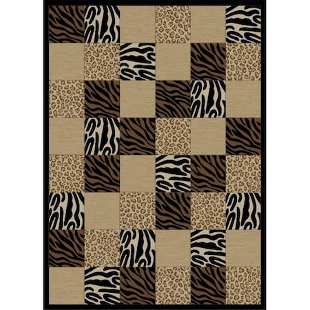 Rlm Distribution 5 ft. 3 in. x 7 ft. 3 in. Soho Animal Boxed - Black HO2545924